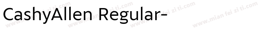 CashyAllen Regular字体转换